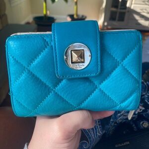 Kate Spade Turquoise Quilted Wallet